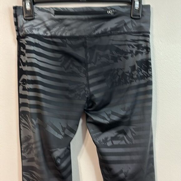 Nike | Women’s Grey Black Print Training Workout Leggings Yoga Pants Spandex - Picture 5 of 11